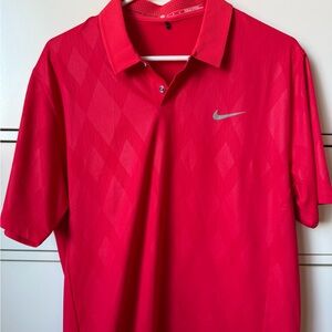 Nike Tiger Woods Men's Red Golf Shirt